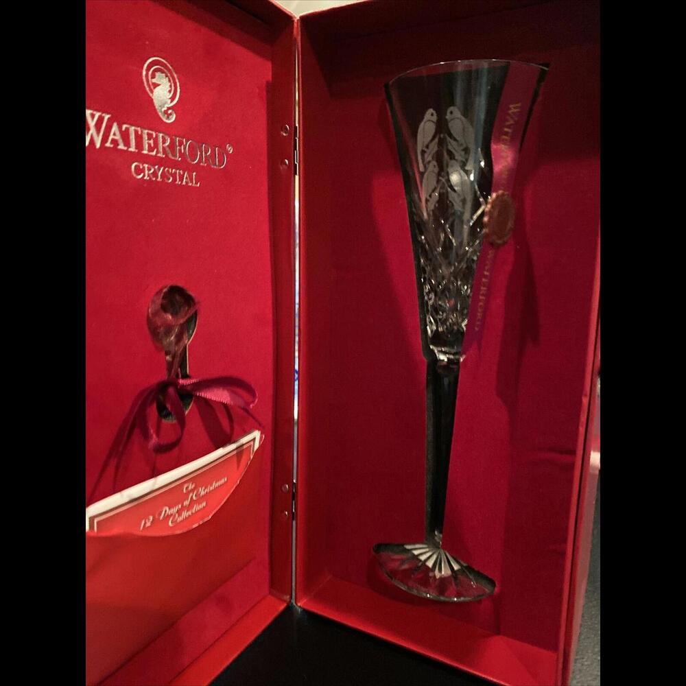 🔮🌲Waterford 12 Days Of Christmas Four Calling Birds Flute